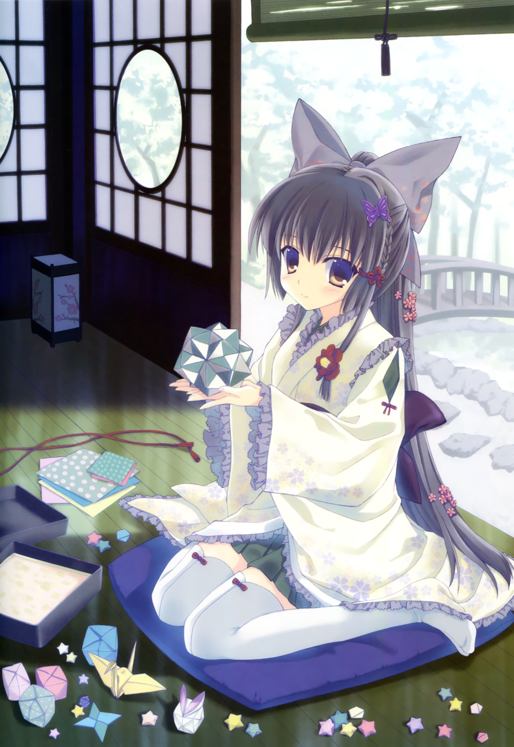 kimono nanao_naru thighhighs