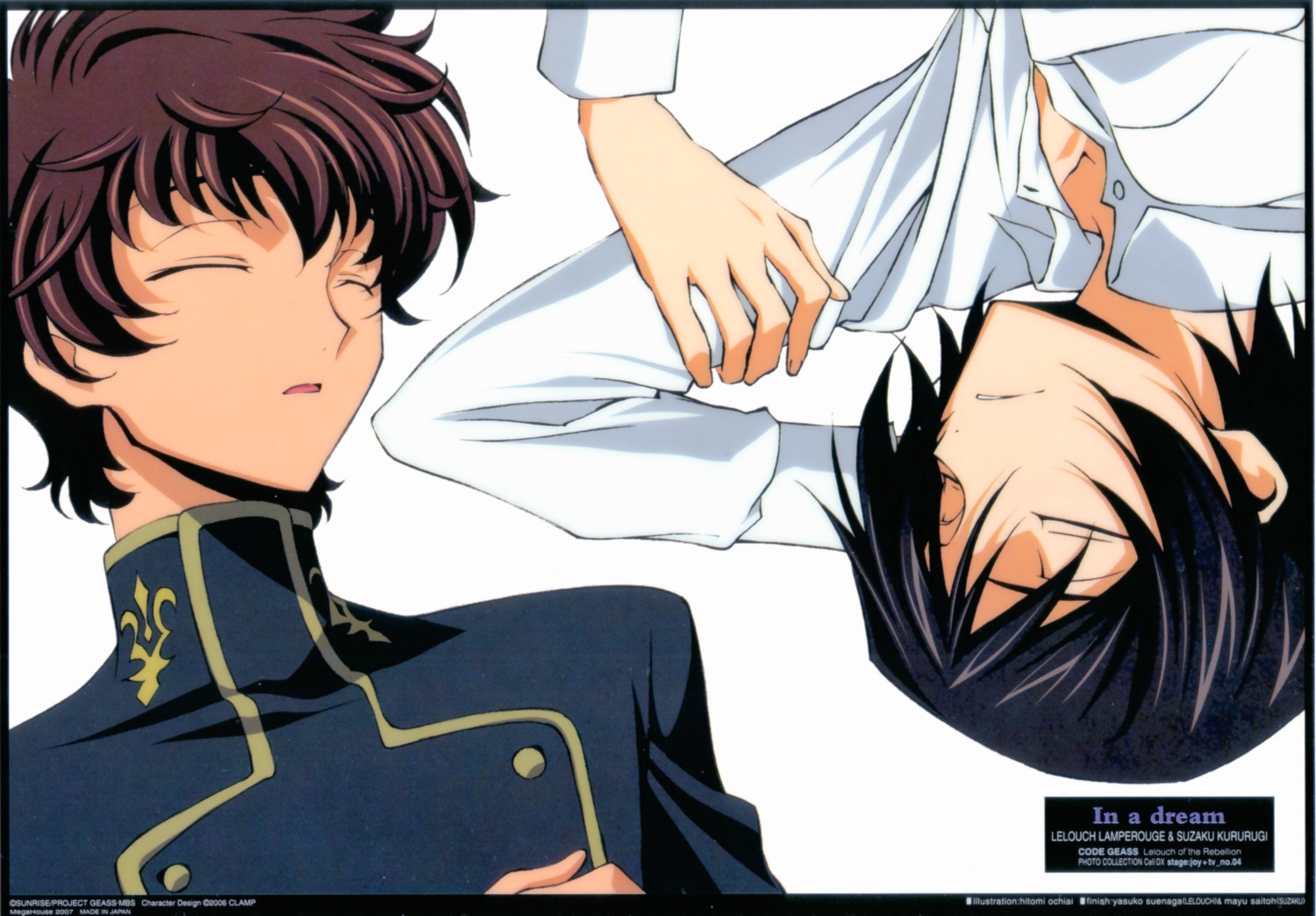 code_geass kururugi_suzaku lelouch_lamperouge male ochiai_hitomi seifuku