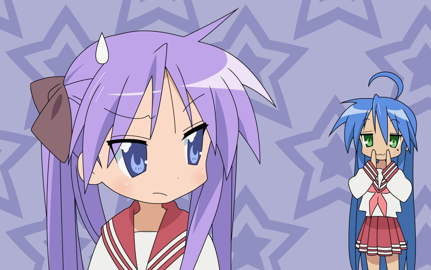 hiiragi_kagami izumi_konata lucky_star seifuku wallpaper