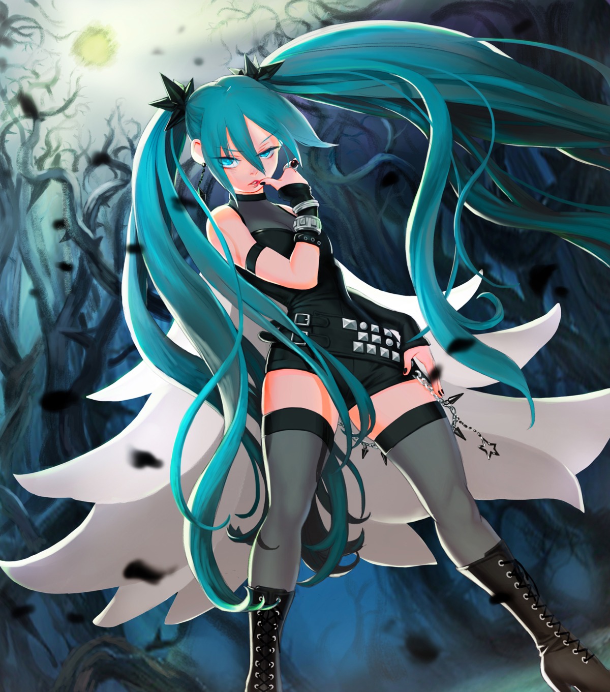 gorgeo hatsune_miku heels thighhighs vocaloid