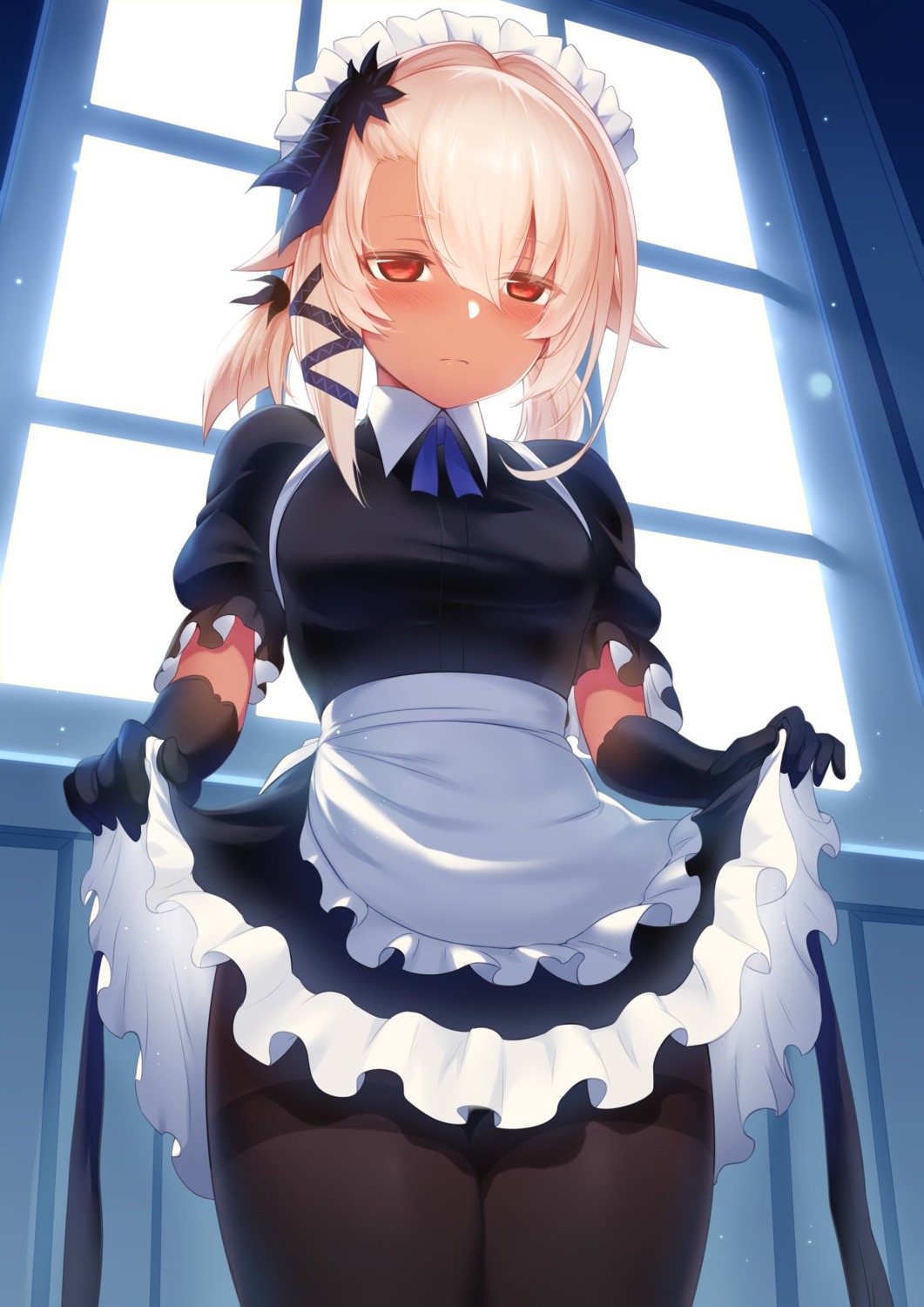 maid pantyhose rogia skirt_lift