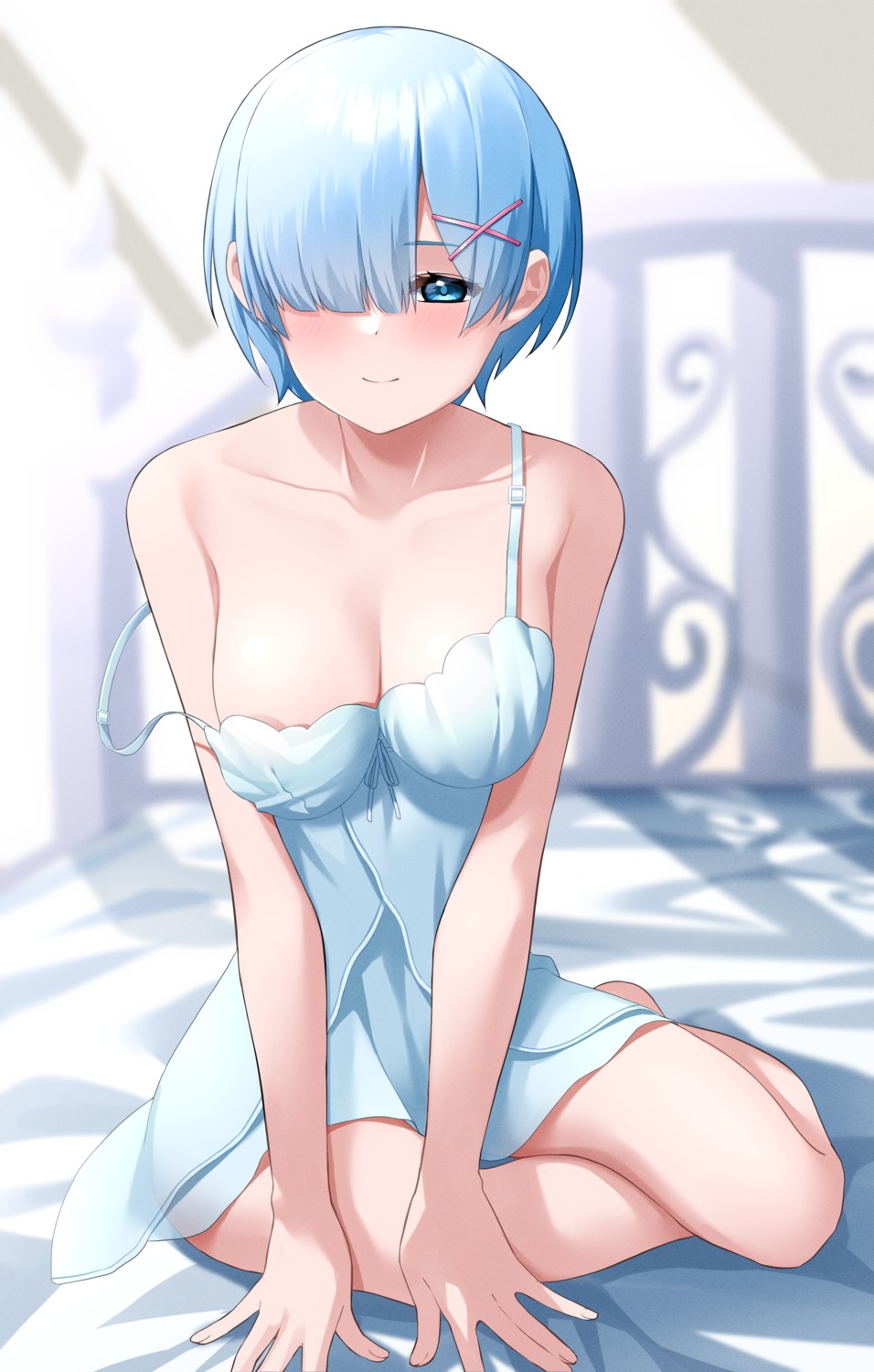 kiona lingerie no_bra re_zero_kara_hajimeru_isekai_seikatsu rem_(re_zero) see_through