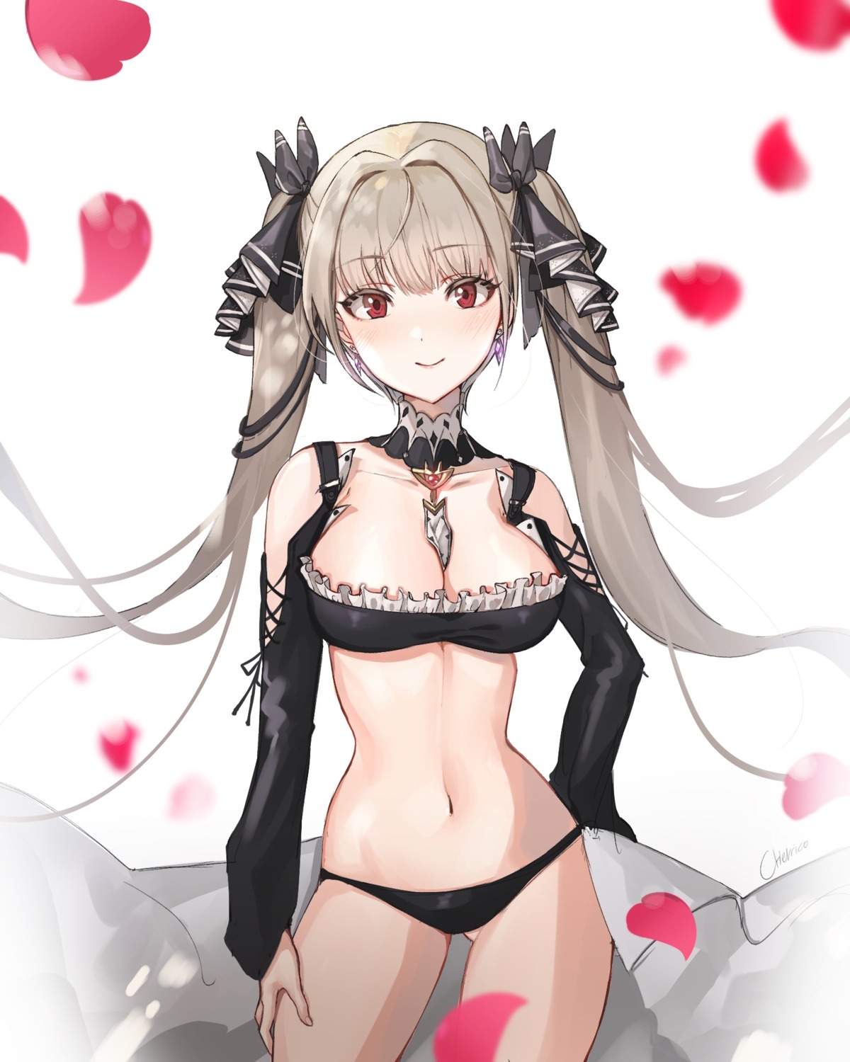 azur_lane bikini cherrywithco cleavage formidable_(azur_lane) gothic_lolita lolita_fashion swimsuits