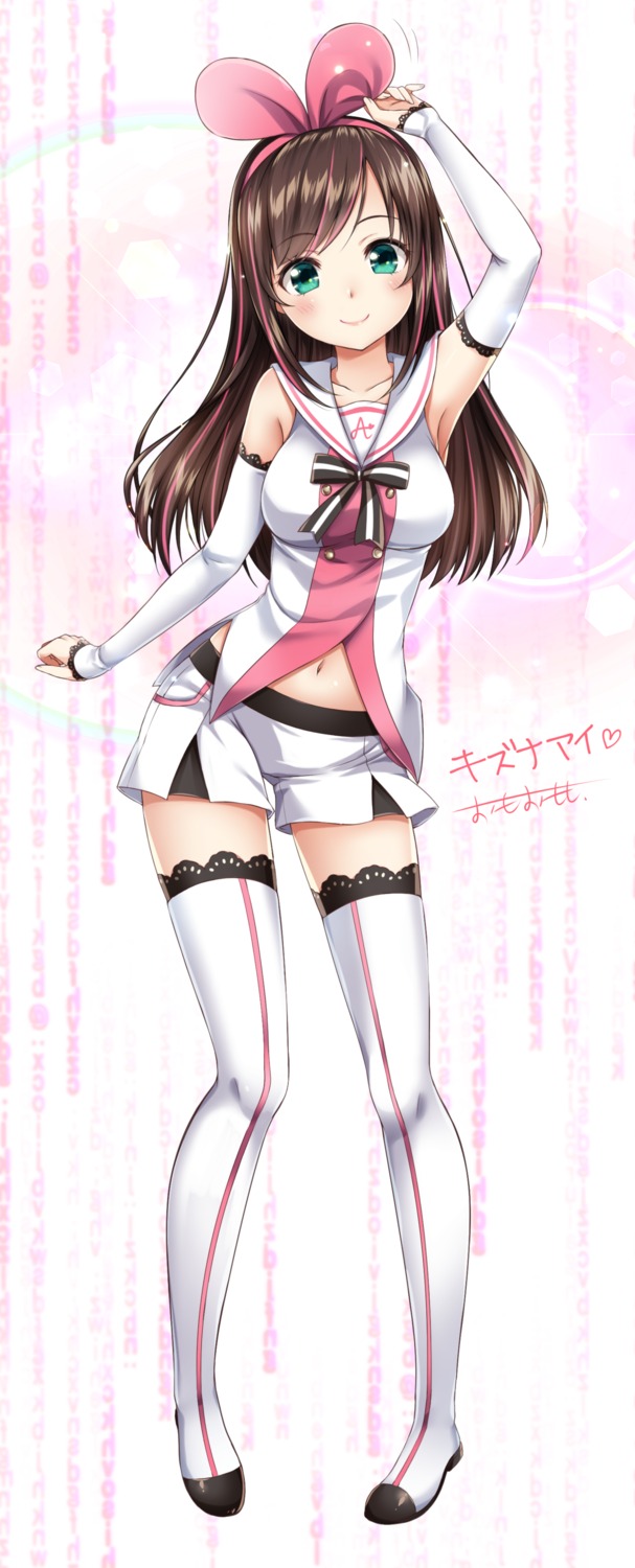 a.i._channel kizuna_ai omoomomo thighhighs