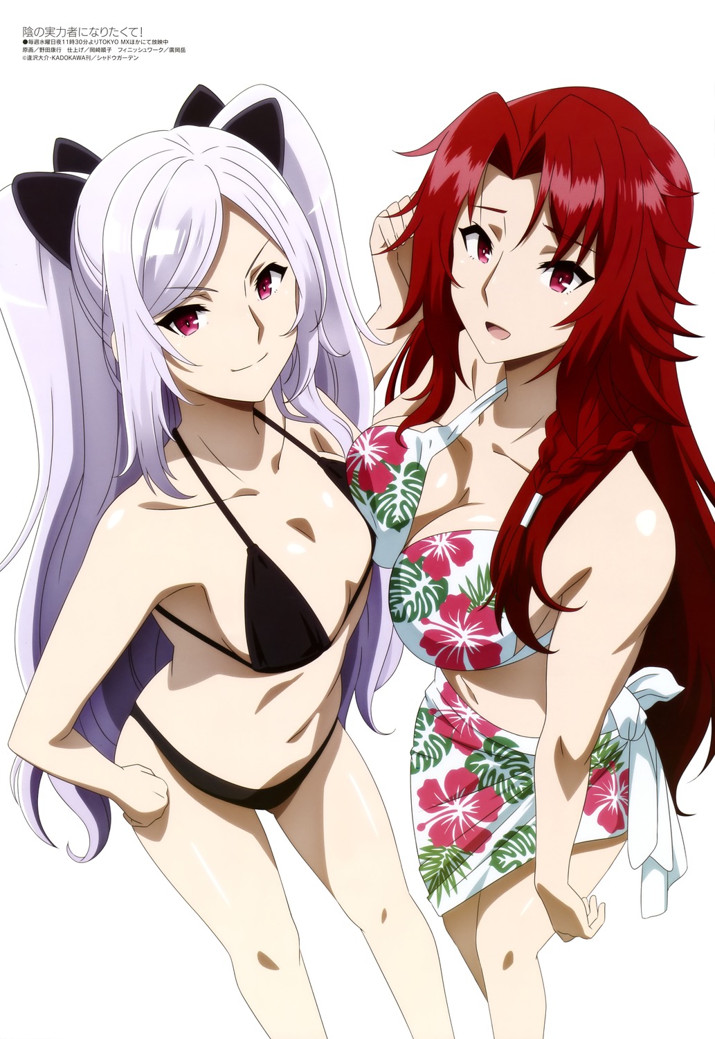 alexia_midgar bikini iris_midgar kage_no_jitsuryokusha_ni_naritakute! noda_yasuyuki swimsuits symmetrical_docking