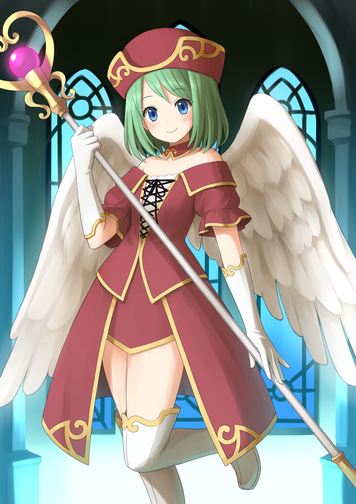 chrono_(artist) thighhighs wings