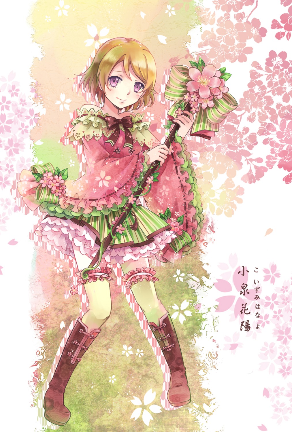 ekita_xuan heels koizumi_hanayo lolita_fashion love_live! thighhighs wa_lolita