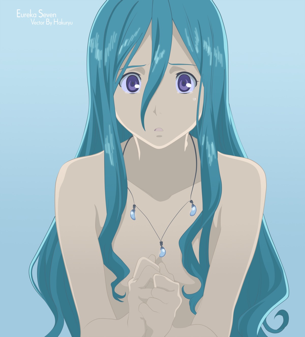 eureka eureka_seven naked vector_trace watermark