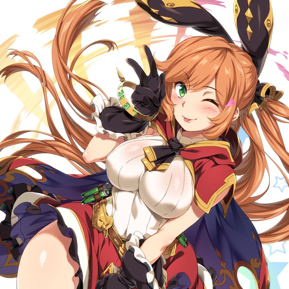 animal_ears bunny_ears clarisse_(granblue_fantasy) granblue_fantasy skirt_lift takunari