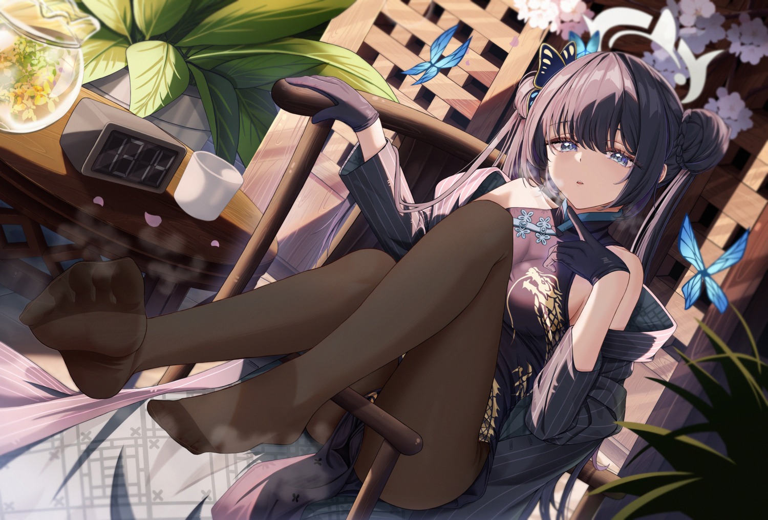 about_fg blue_archive chinadress feet halo loli pantyhose ryuuge_kisaki