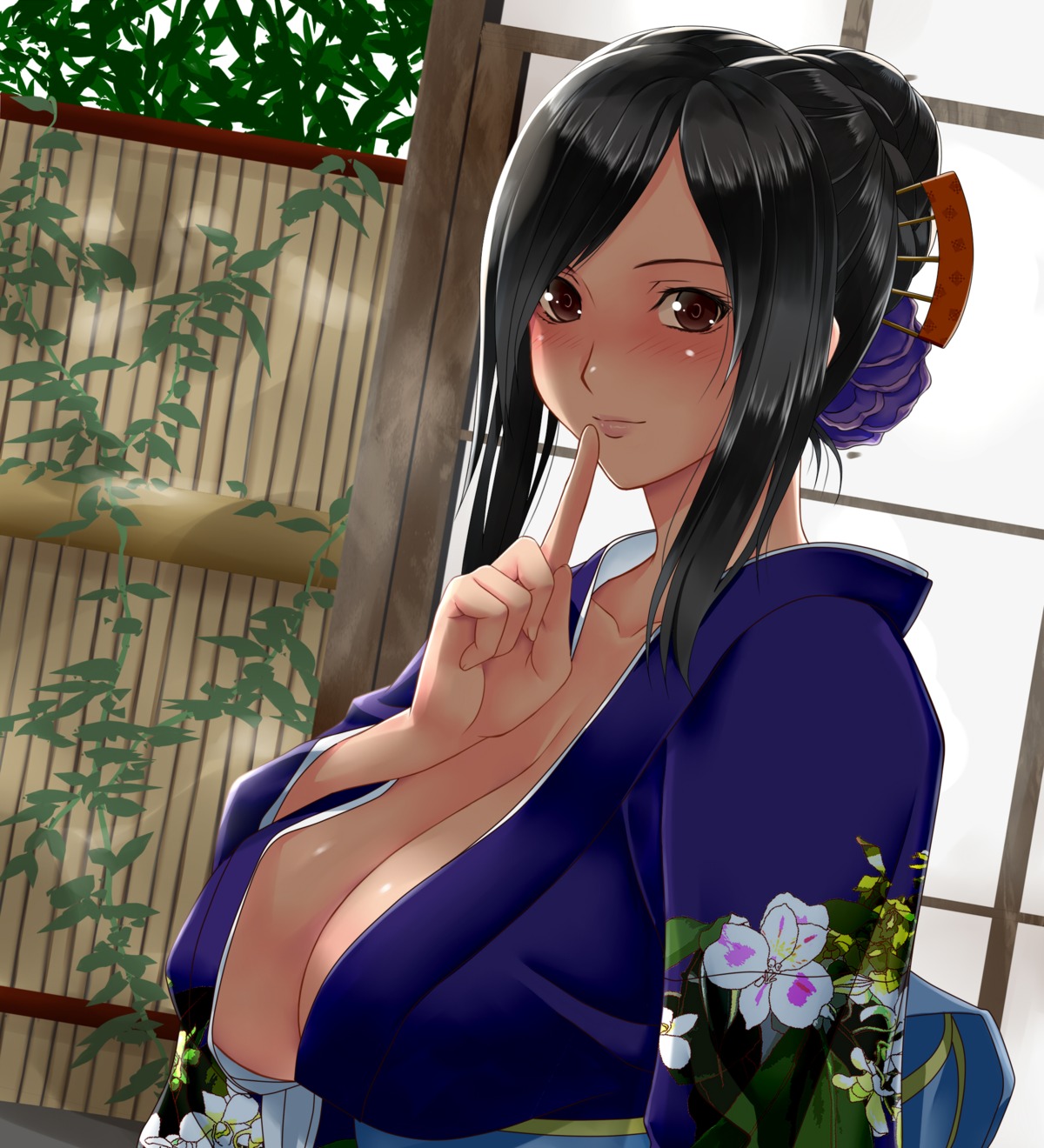 final_fantasy final_fantasy_vii kimono no_bra open_shirt suuitchi tifa_lockhart