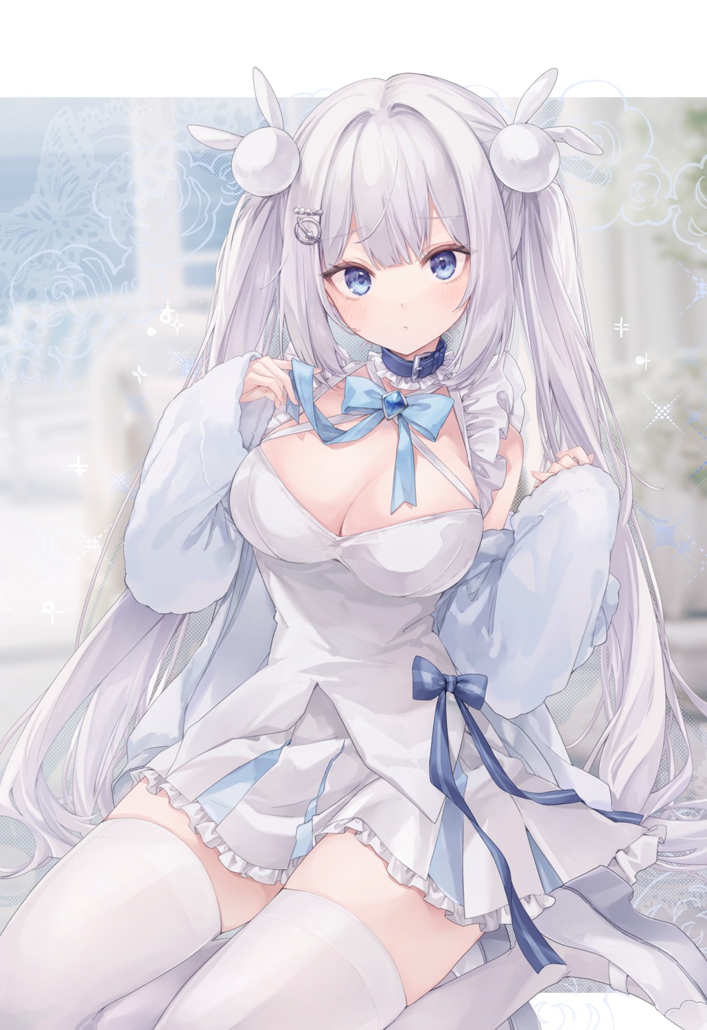 dress feit_fullmoon no_bra tagme thighhighs wanderlust