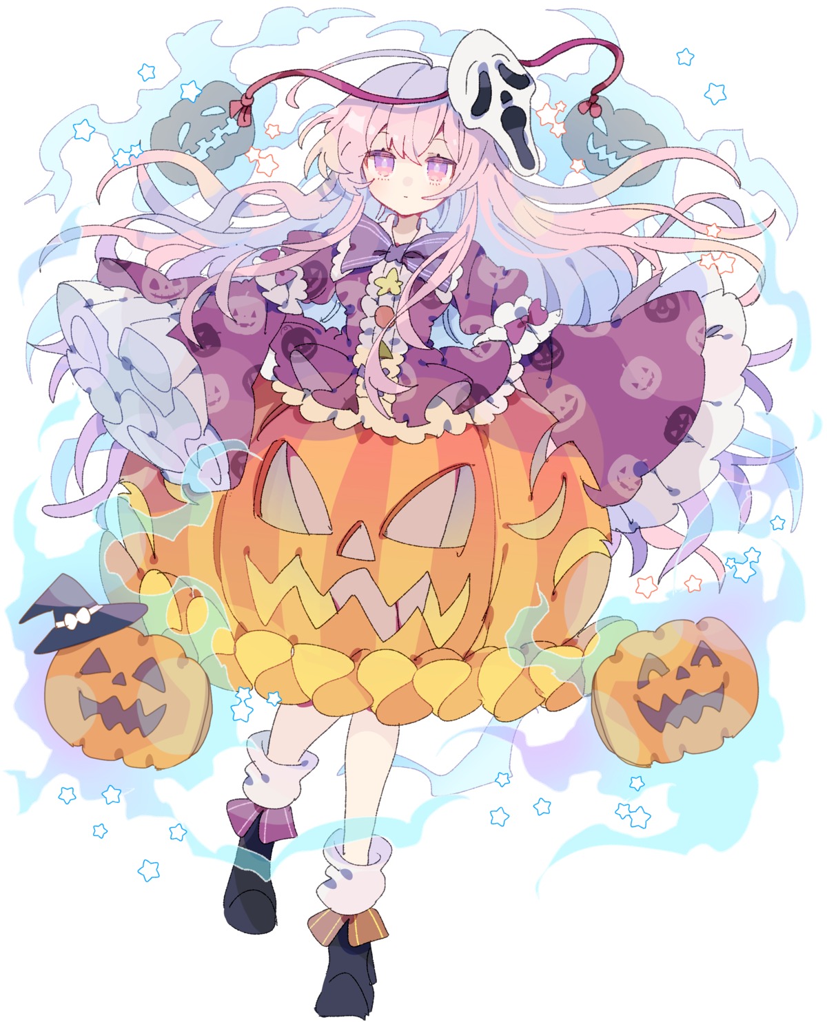 halloween hata_no_kokoro nikorashika touhou