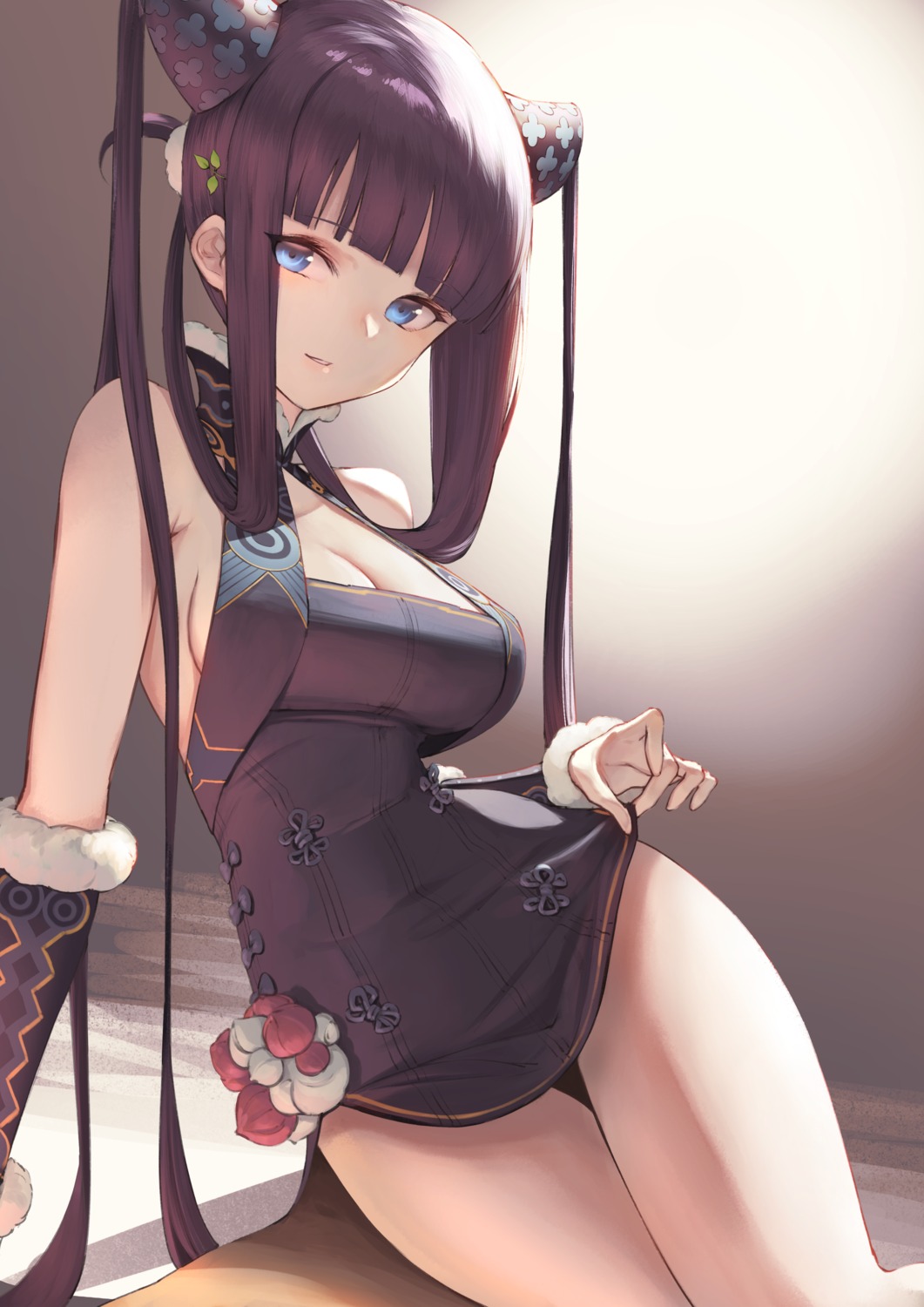 asian_clothes cleavage fate/grand_order itaco skirt_lift yang_guifei_(fate/grand_order)