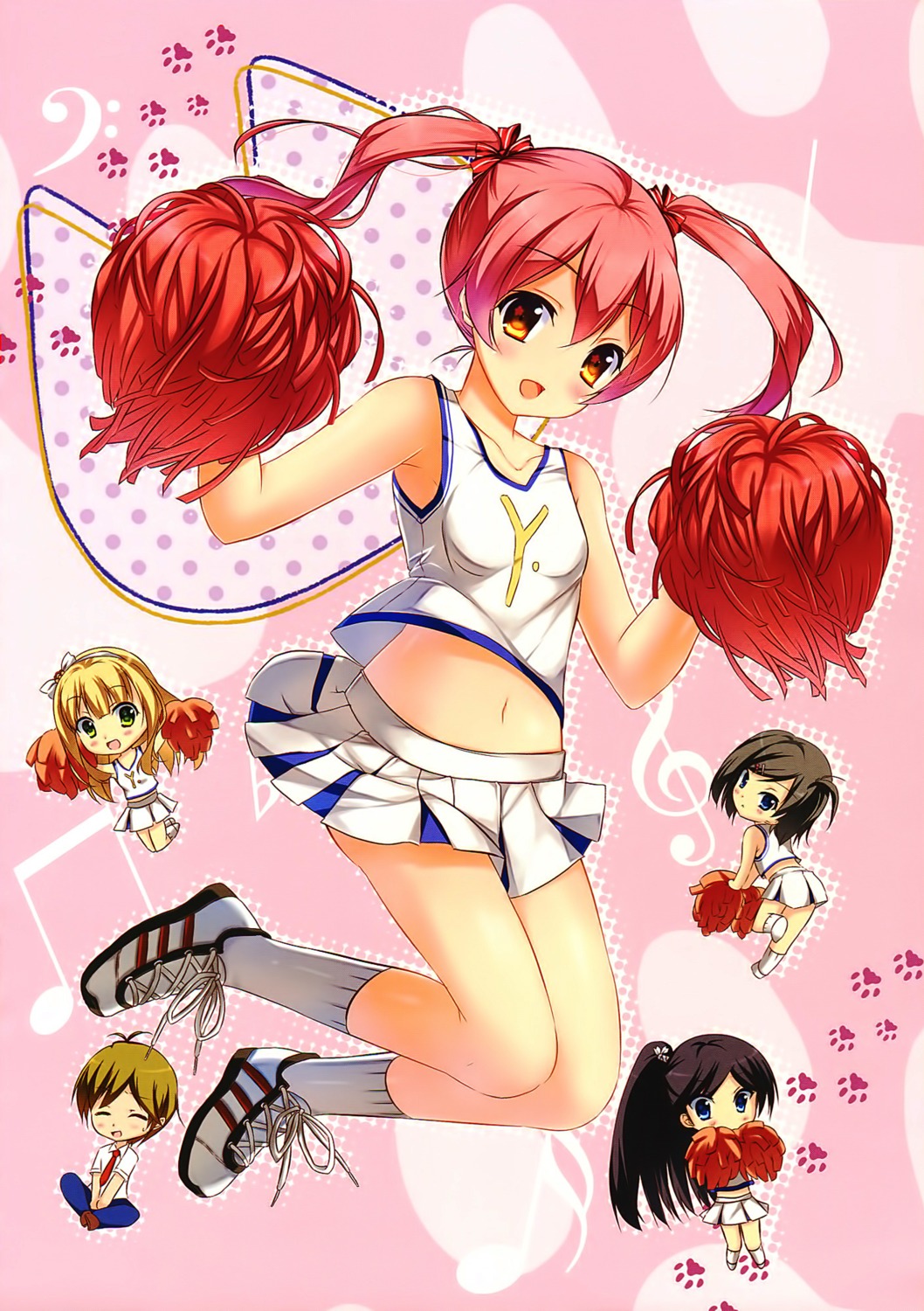 azuki_azusa cheerleader emanuela_pollarola hentai_ouji_to_warawanai_neko kaho_okashii screening tsutsukakushi_tsukiko tsutsukakushi_tsukushi yokodera_youto