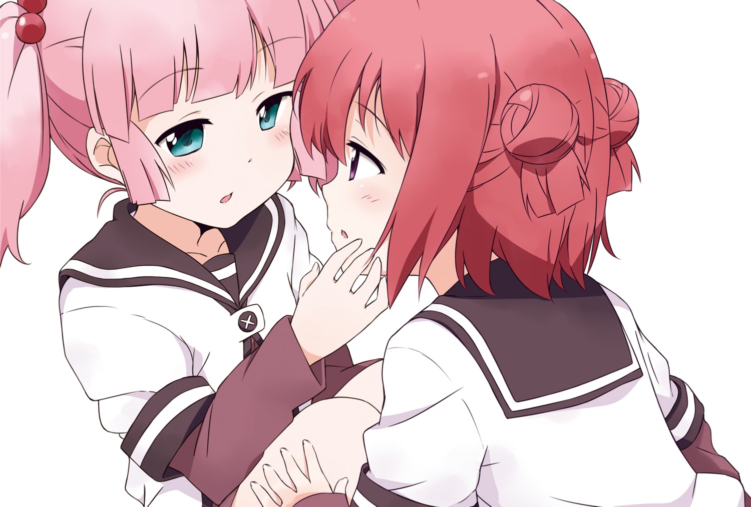 akaza_akari moso seifuku yoshikawa_chinatsu yuri yuru_yuri