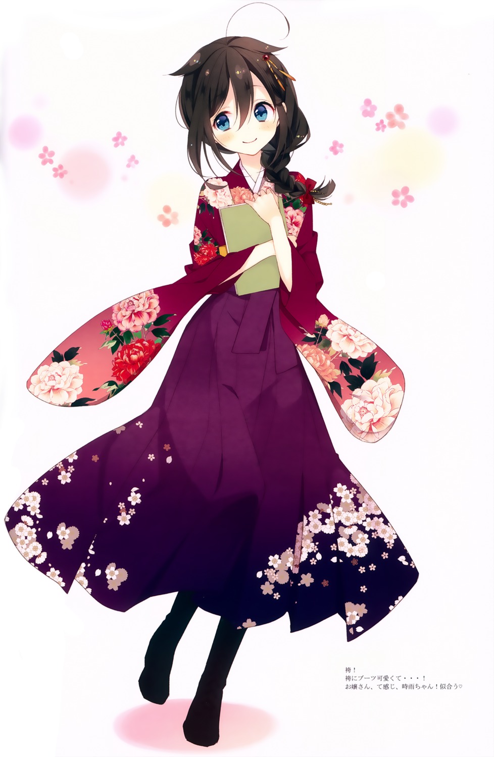 fixed japanese_clothes kantai_collection kimono naoto shigure_(kancolle)