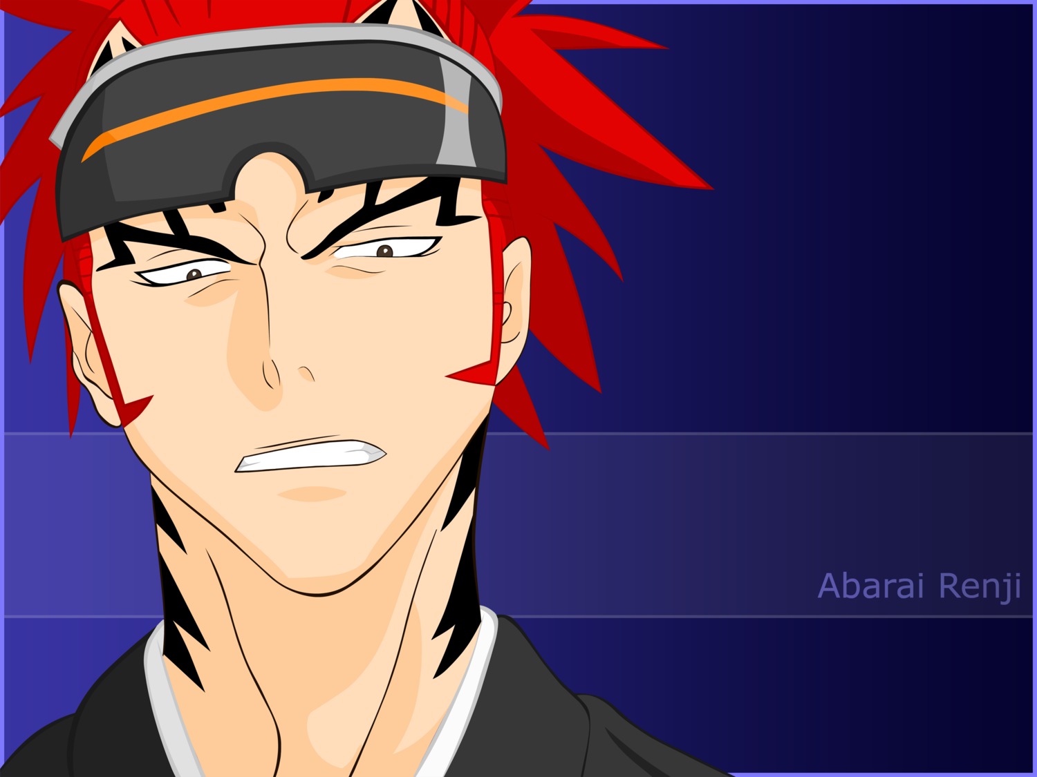 abarai_renji bleach male vector_trace wallpaper