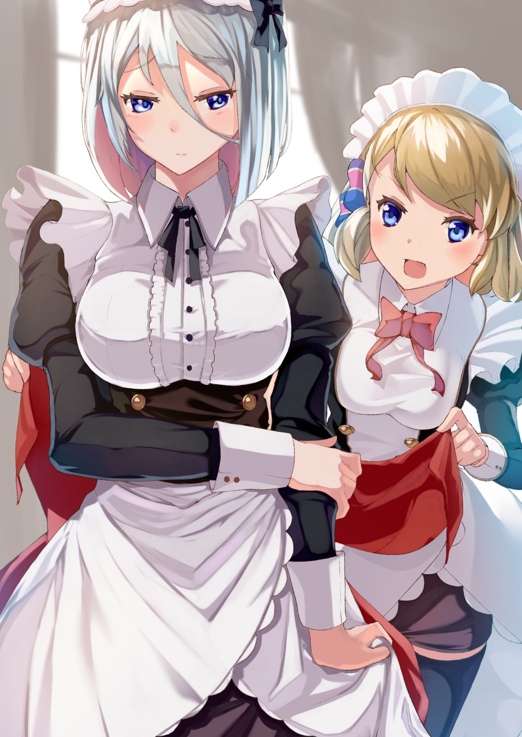 azur_lane karakushi maid thighhighs