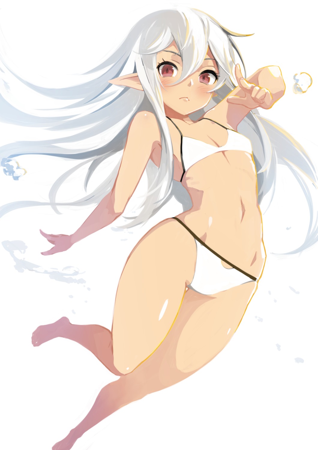 bikini pointy_ears swimsuits yunar