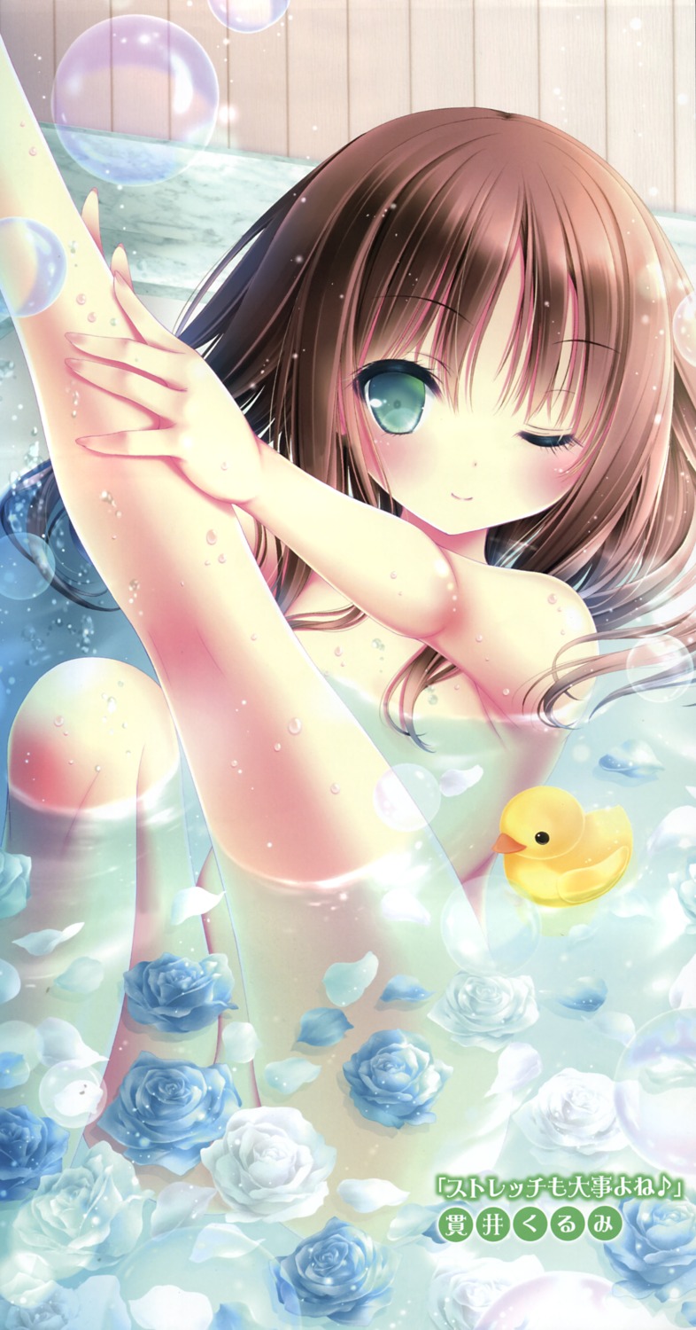 bathing loli naked nukui_kurumi tenshi_no_three_piece! tinkle wet