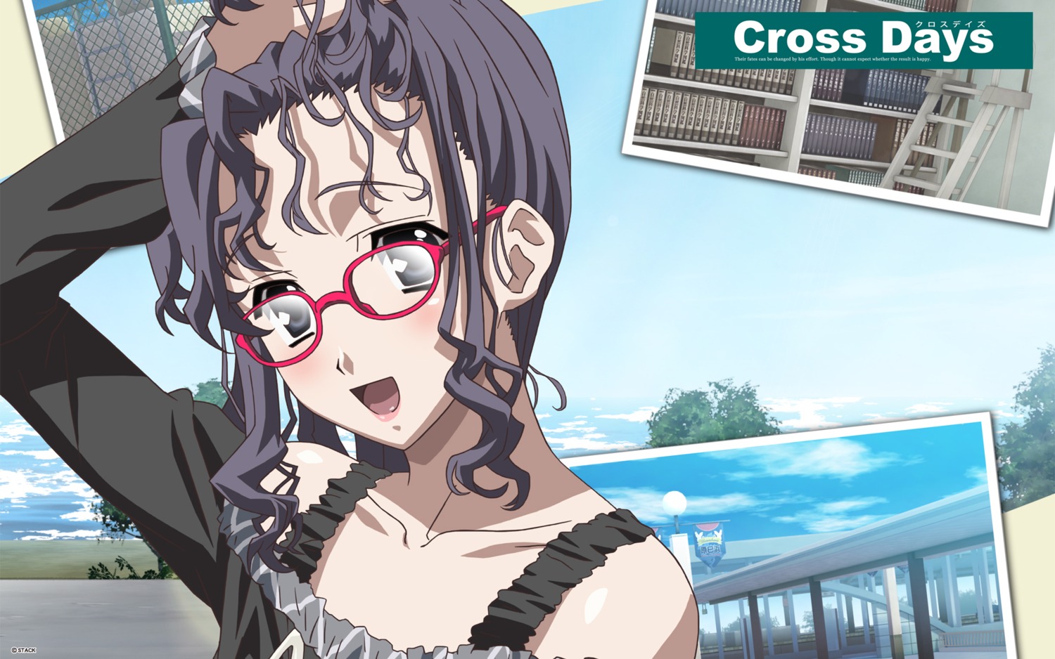 cross_days gotou_junji megane overflow school_days vector_trace wallpaper yamagata_ai