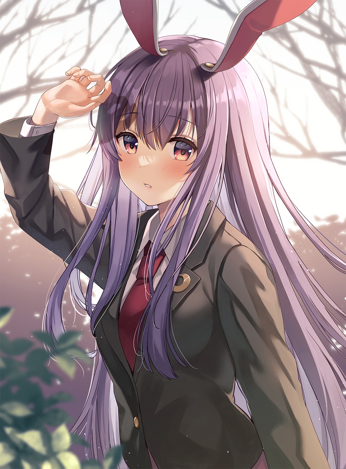 animal_ears bunny_ears nonoko reisen_udongein_inaba seifuku touhou