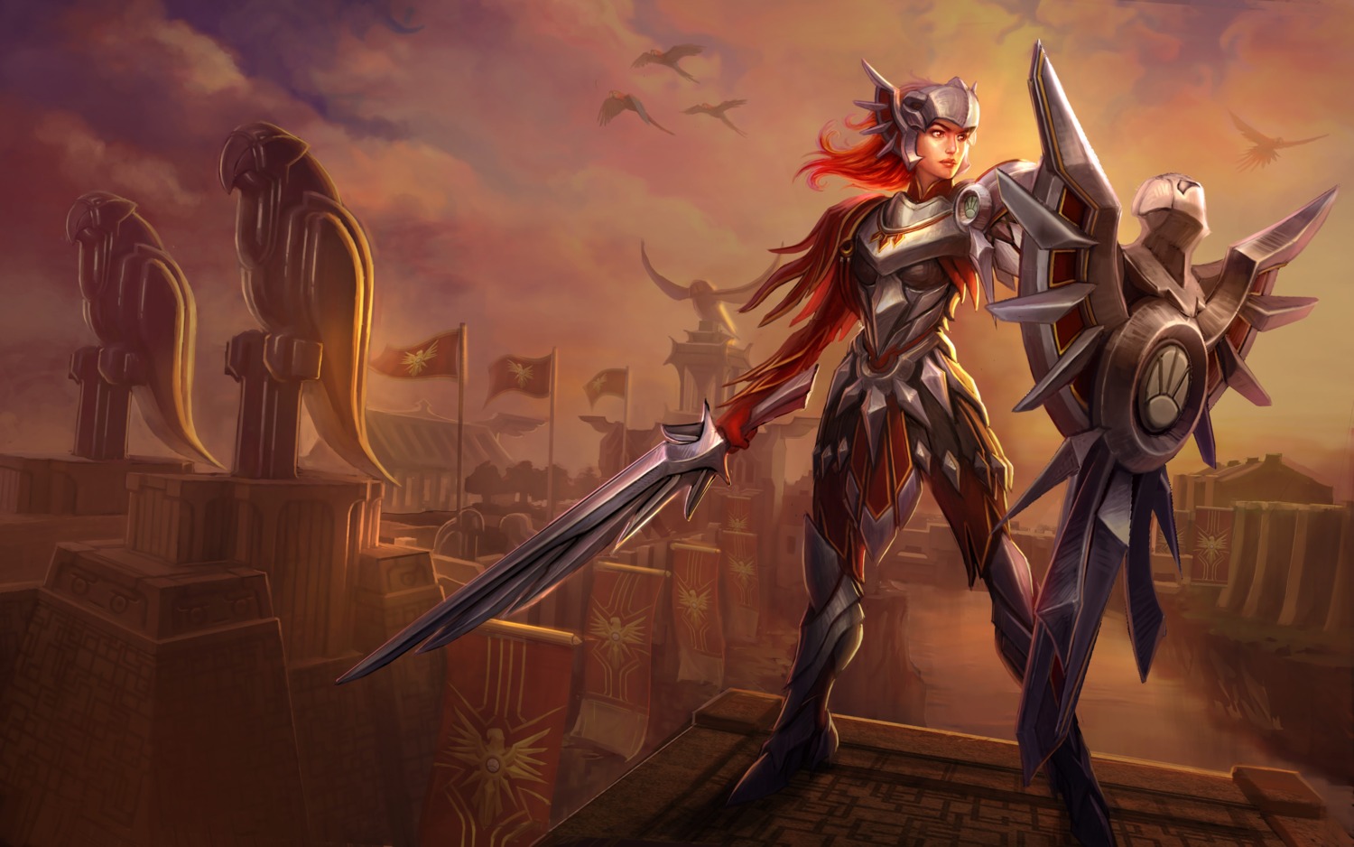 armor heels league_of_legends sword tagme