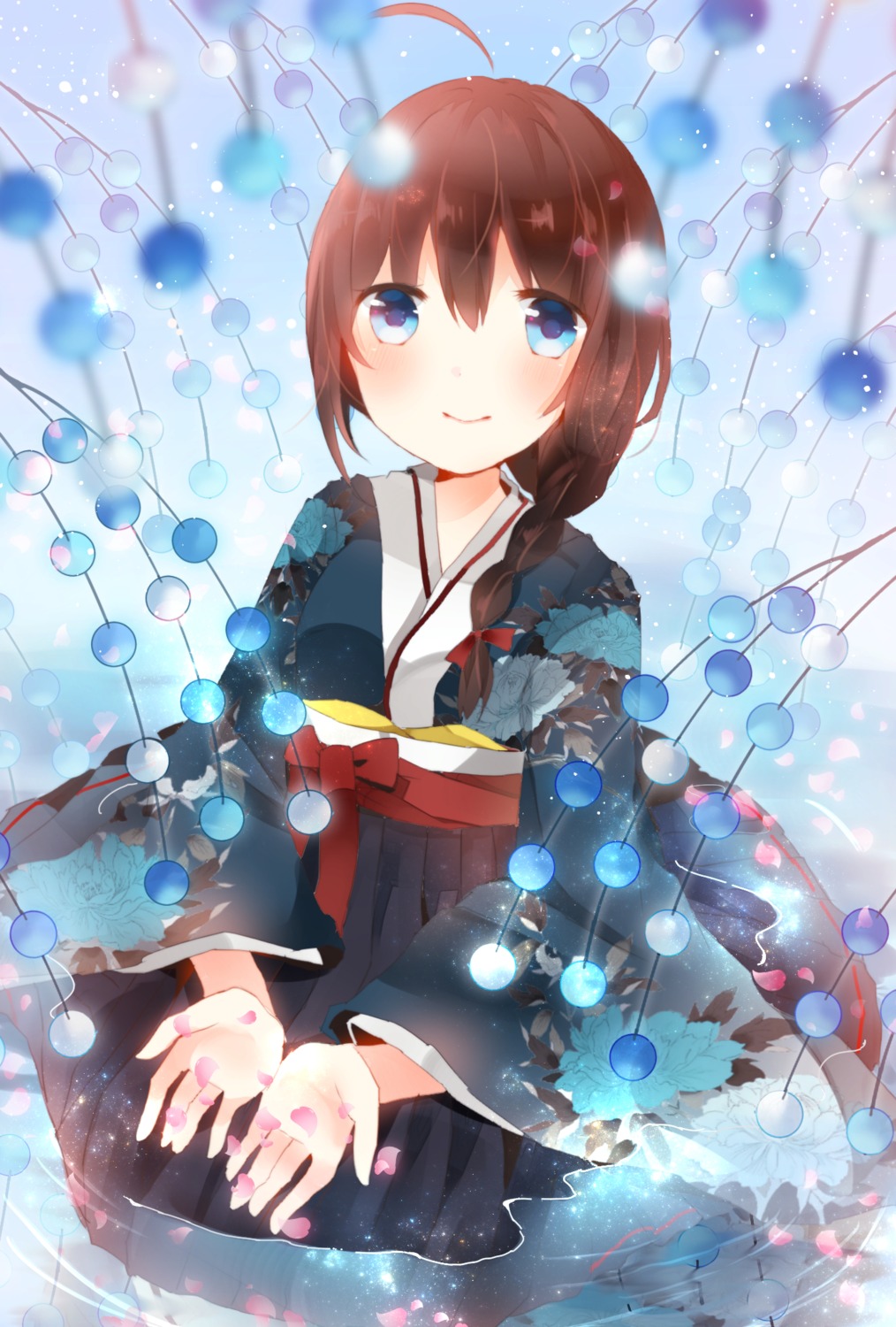kantai_collection kimono kumahara shigure_(kancolle) wet