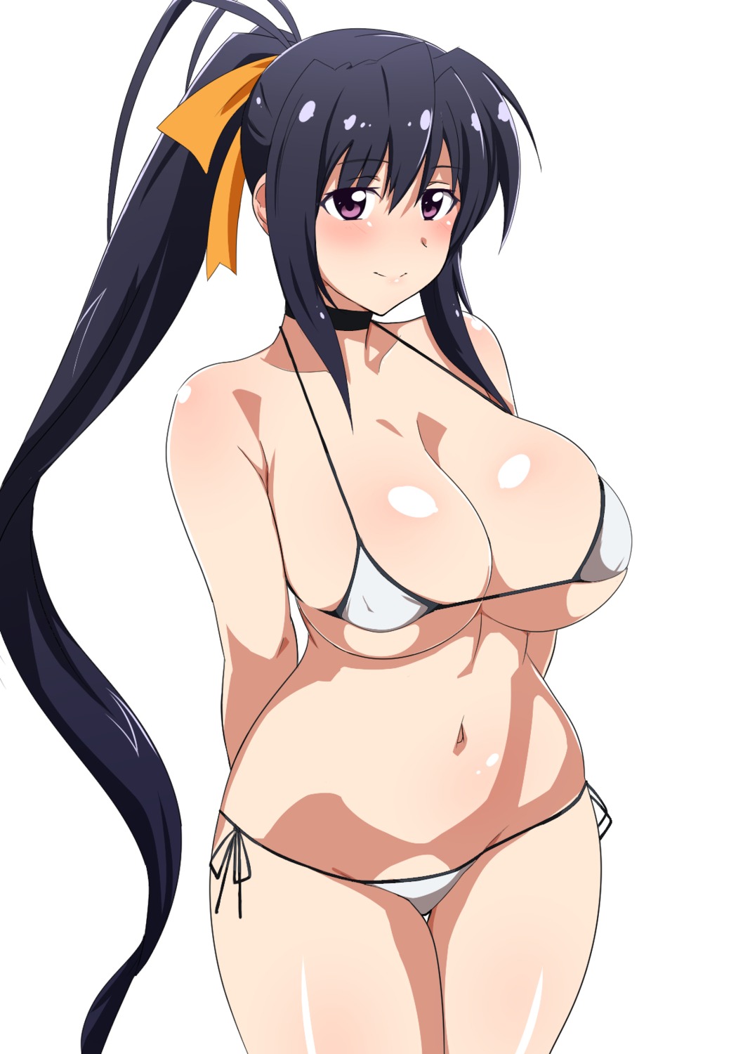 bikini erect_nipples highschool_dxd himejima_akeno seihekiog swimsuits