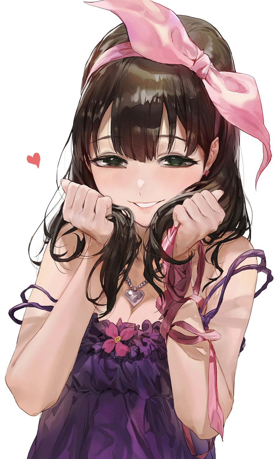 cleavage dress modare sakuma_mayu the_idolm@ster the_idolm@ster_cinderella_girls