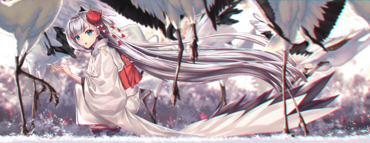 aono_meri azur_lane kimono shoukaku_(azur_lane)