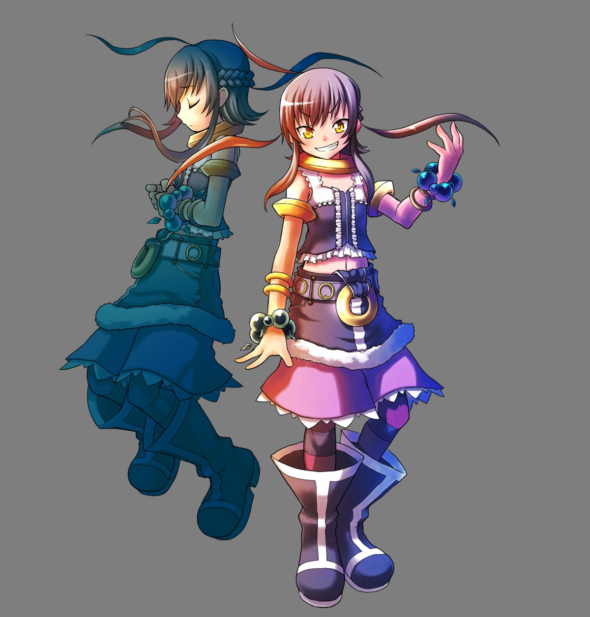 kanatarou. malcem_yukika pantyhose snk transparent_png trouble_witches_neo!