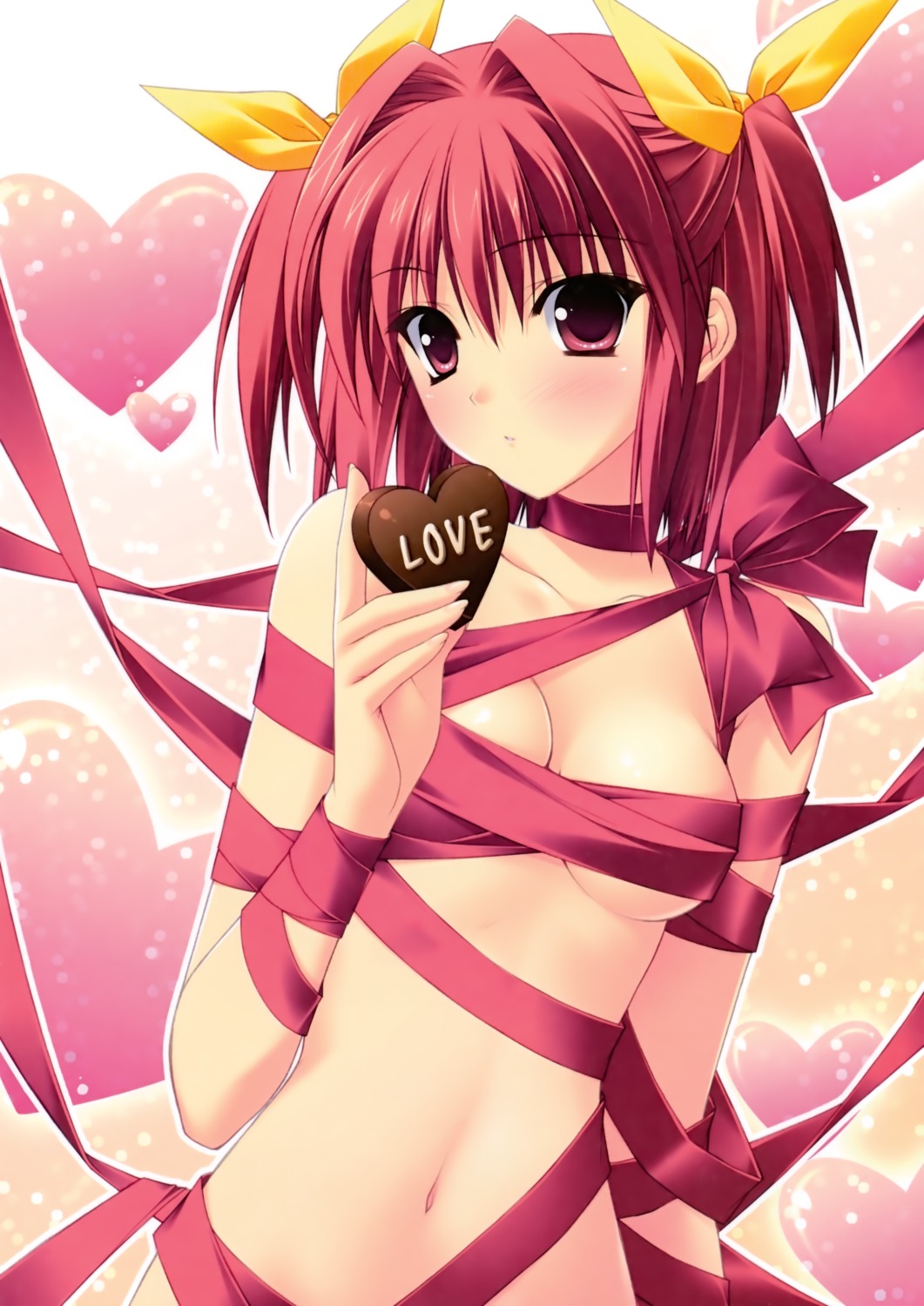 cleavage naked_ribbon r.g.b! shiki_asahi suzuhira_hiro valentine