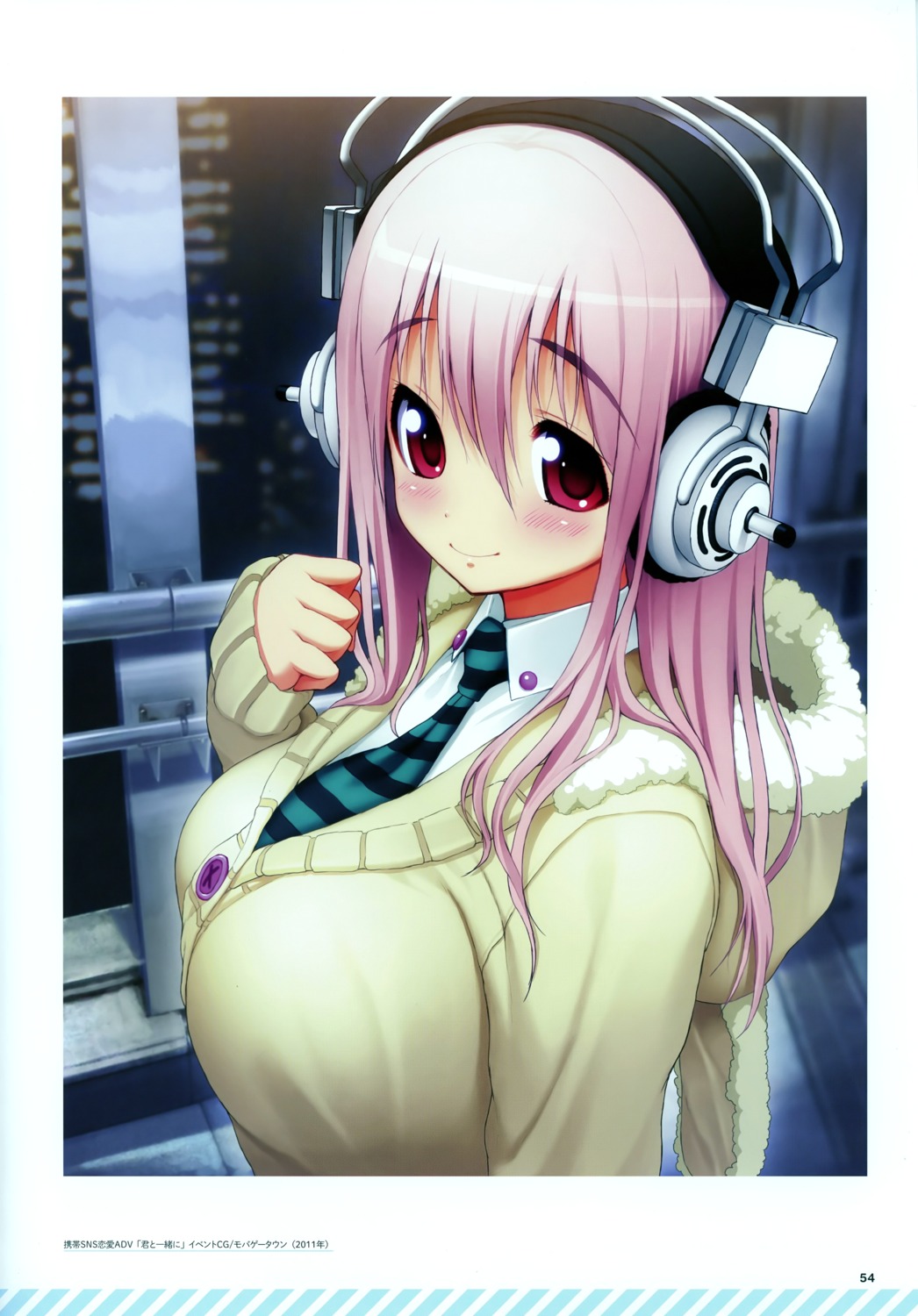 headphones screening sonico super_sonico tsuji_santa