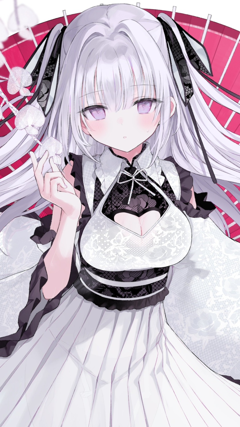 cleavage lolita_fashion nana_(luna_berry) see_through wa_lolita