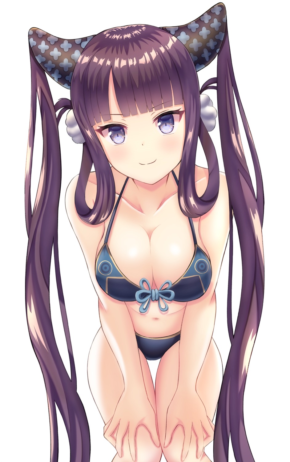 bikini fate/grand_order horns ripi_ur swimsuits yang_guifei_(fate/grand_order)