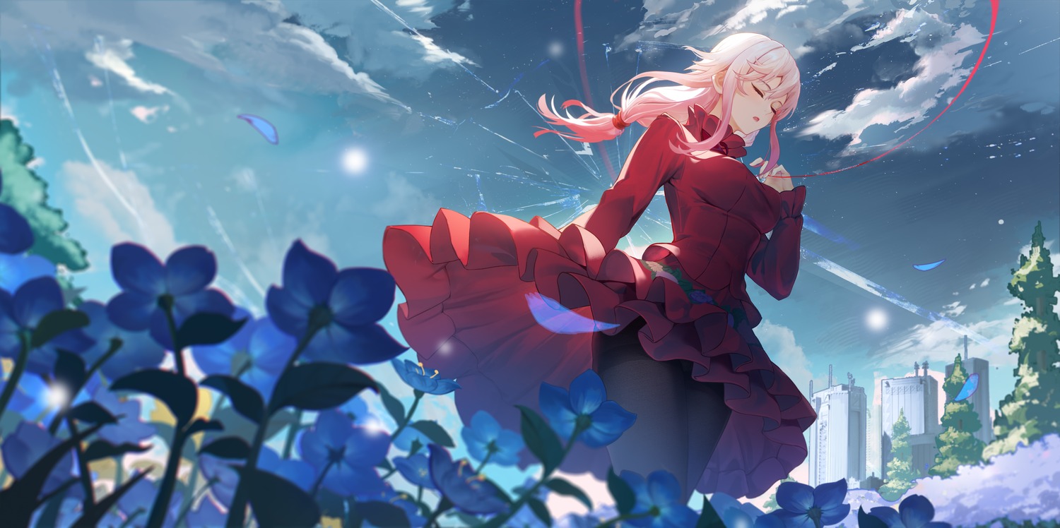 dress guilty_crown pantyhose xiaoshan_jiang yuzuriha_inori