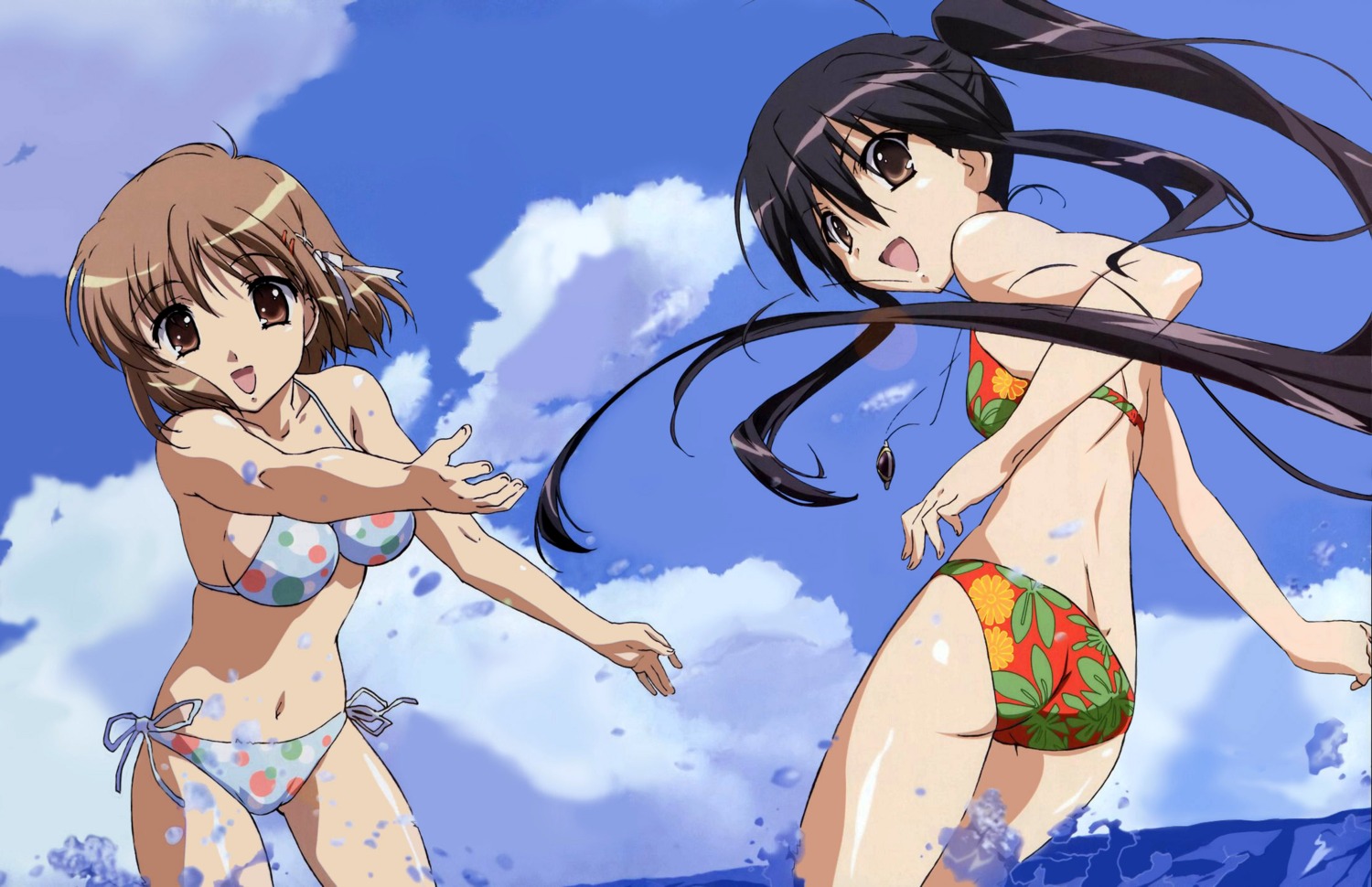 bikini hasegawa_shinya shakugan_no_shana shana swimsuits yoshida_kazumi