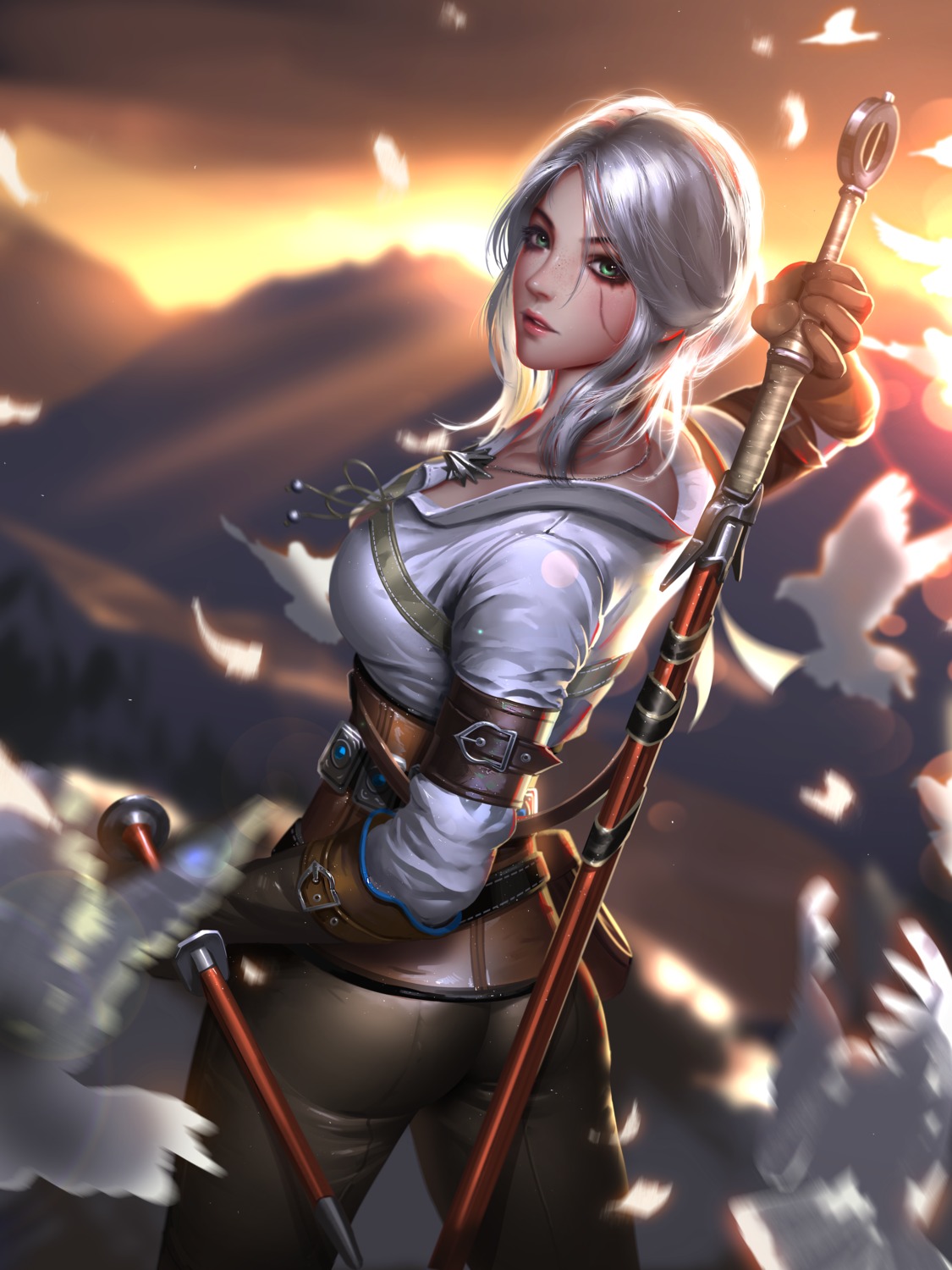 ass ciri liang_xing sword the_witcher_3