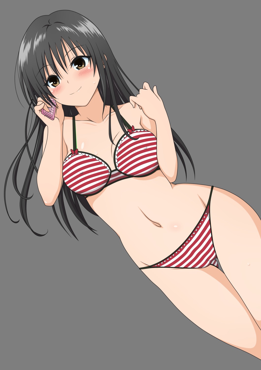 bra cameltoe cleavage erect_nipples kotegawa_yui pantsu shige_(moe-ren.net) shimapan to_love_ru transparent_png