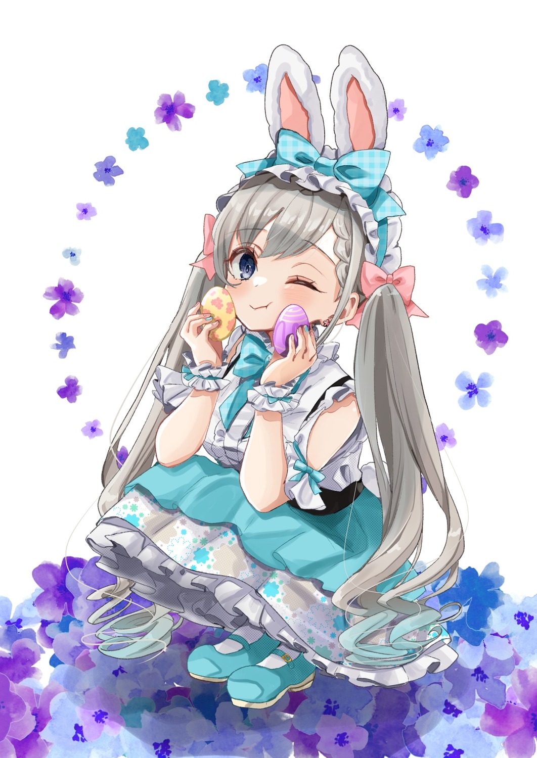 animal_ears bunny_ears dress hisakawa_hayate lolita_fashion rino_cnc the_idolm@ster the_idolm@ster_cinderella_girls