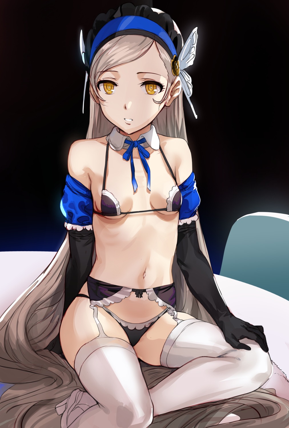 bikini garter_belt heels hews lavenza loli persona_5 stockings swimsuits thighhighs