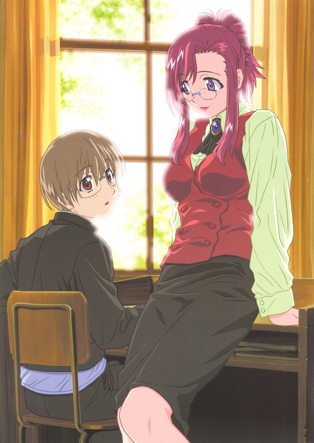 kazami_mizuho kusanagi_kei onegai_teacher