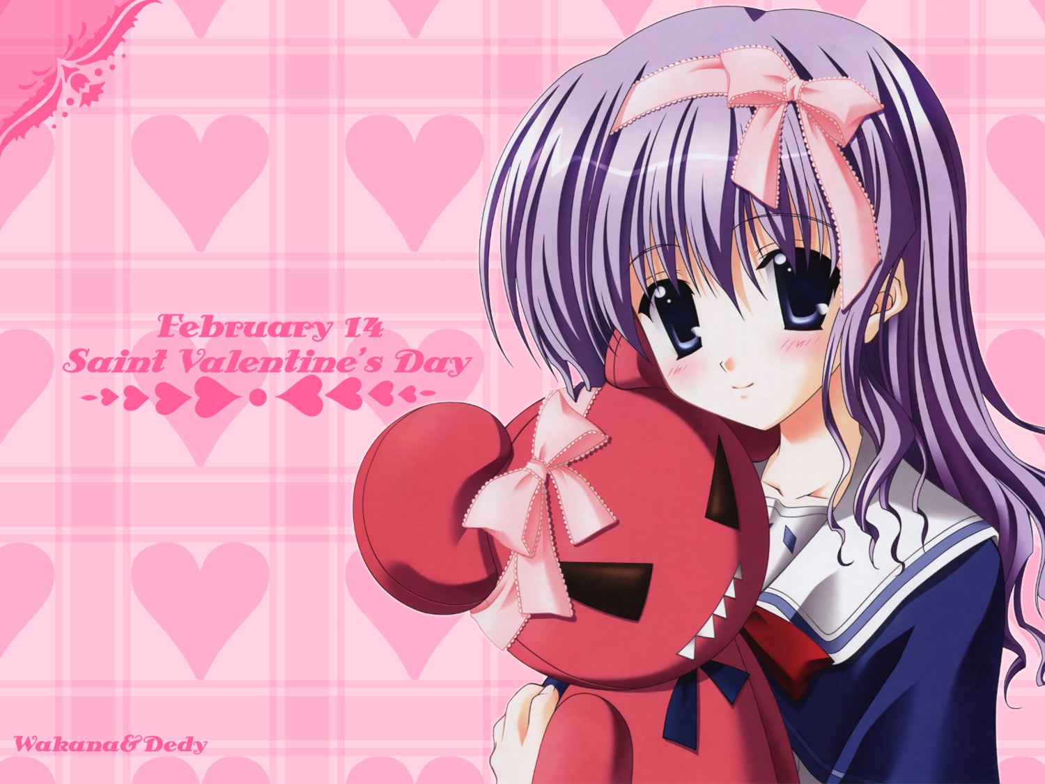 nanao_naru valentine wallpaper