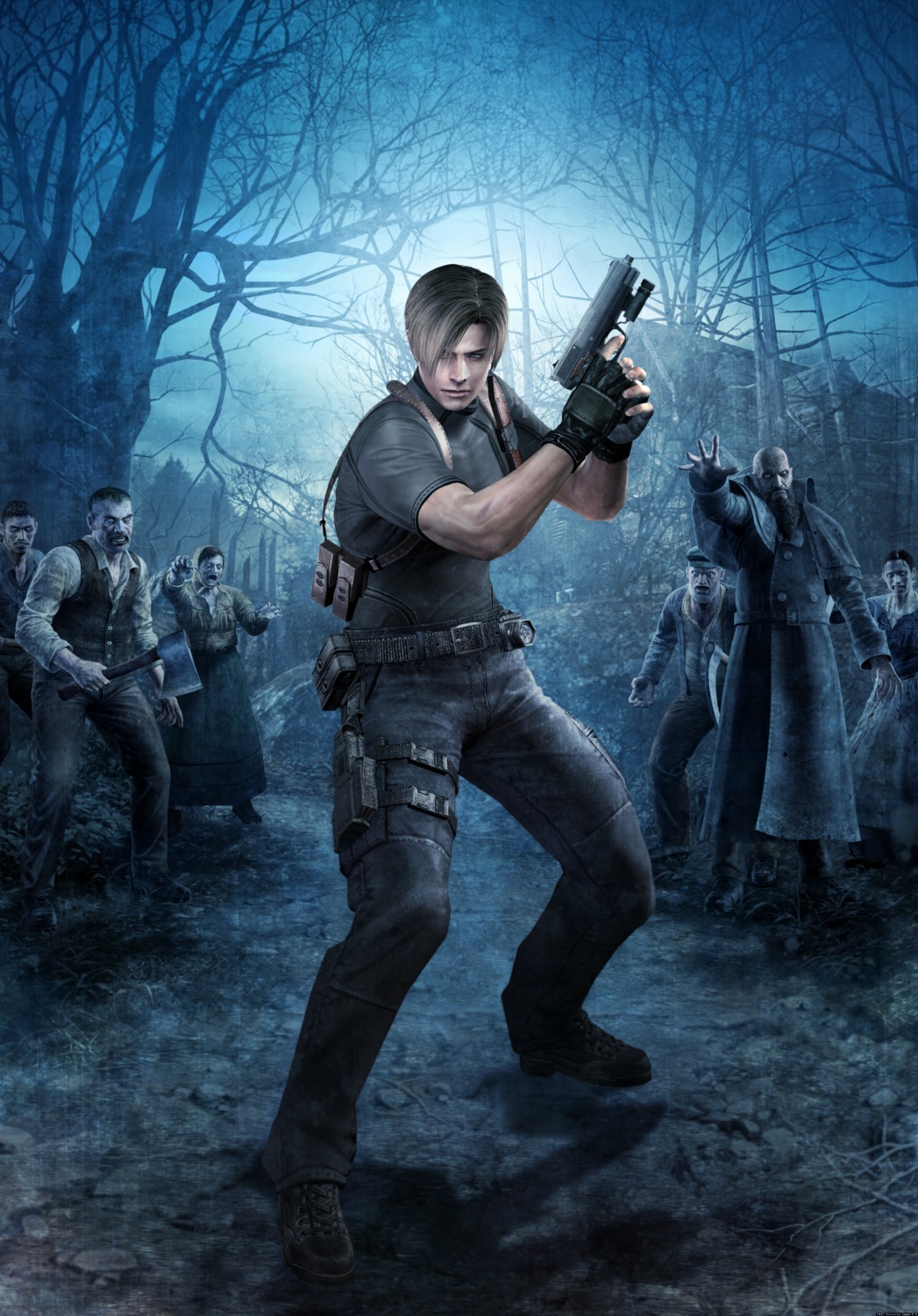 capcom cg gun leon_s._kennedy male resident_evil resident_evil_4