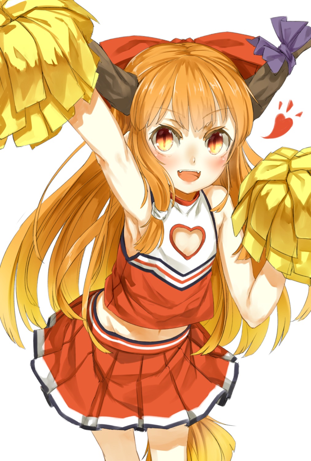 cheerleader horns ibuki_suika nishiuri touhou