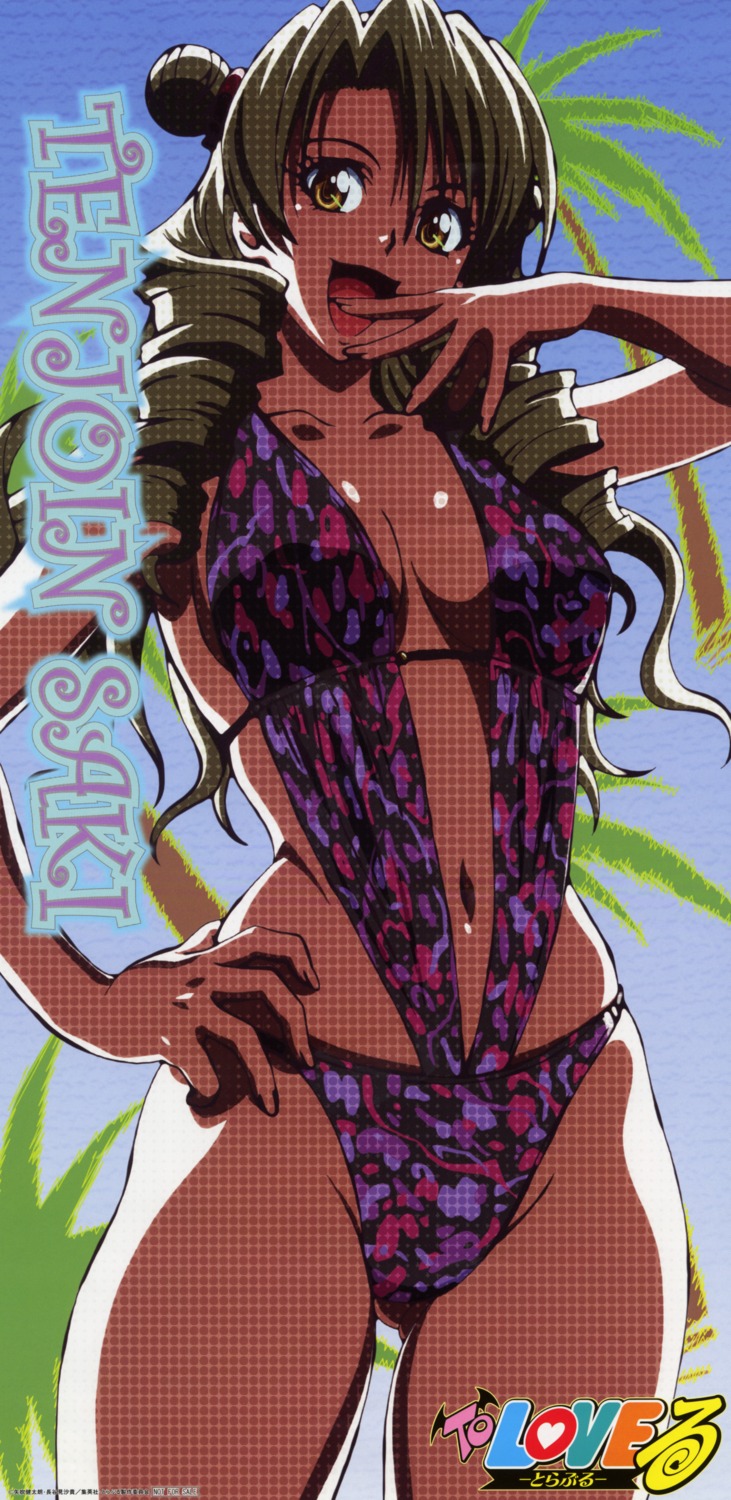 cleavage stick_poster swimsuits tenjouin_saki to_love_ru