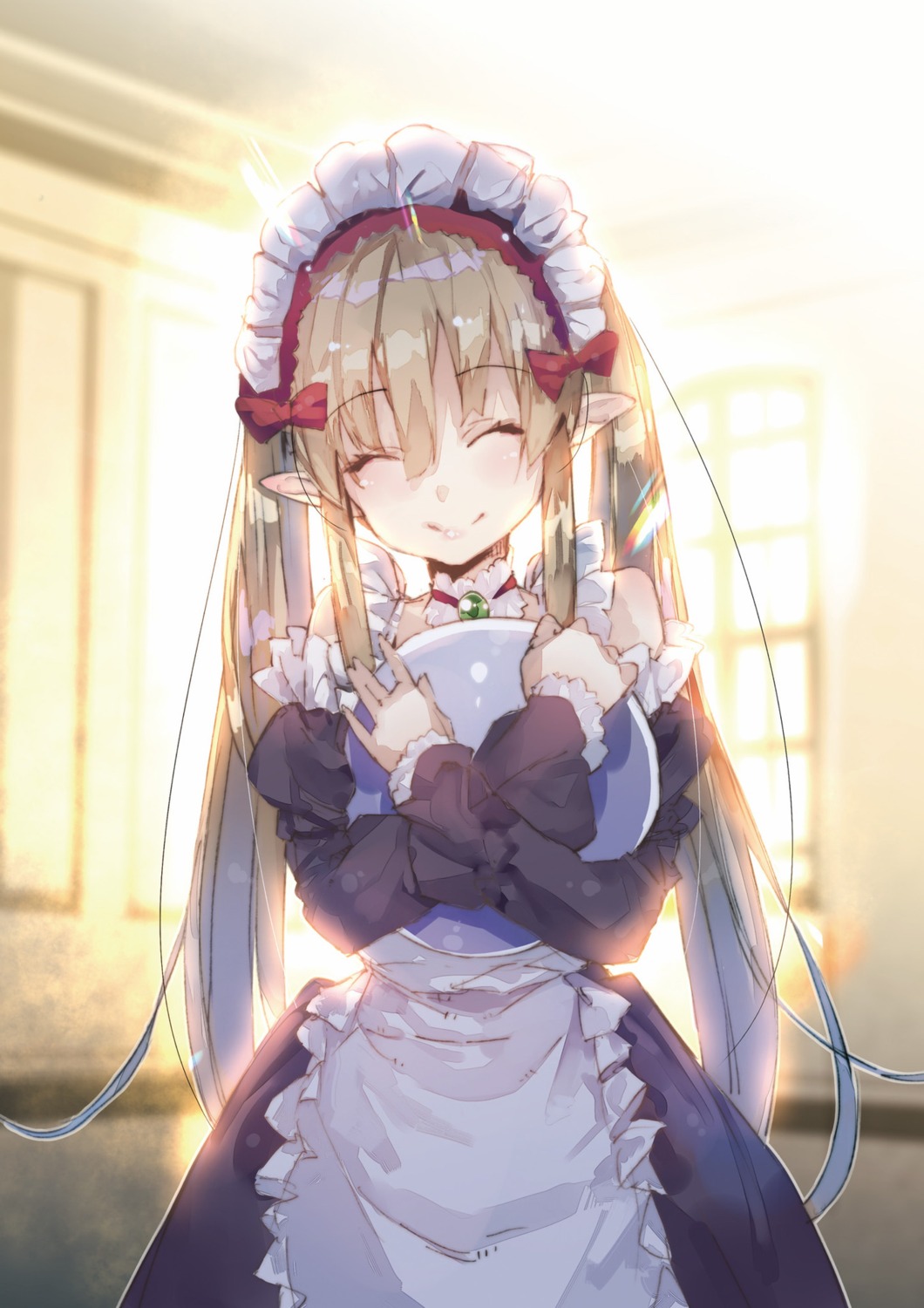 digital_version maid myuseru_foaran outbreak_company pointy_ears yuugen