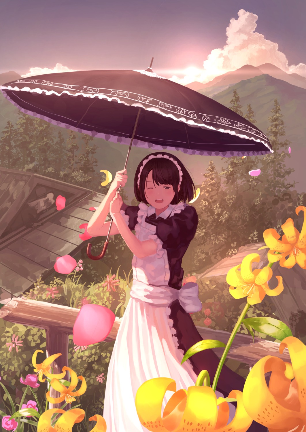 hennekobakatesu maid umbrella